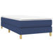 Pat box spring cu saltea, albastru, 90x200 cm, textil - WALTI WALTI