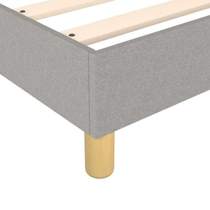 Pat box spring cu saltea, gri deschis, 100x200 cm, textil - WALTI WALTI