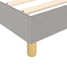 Pat box spring cu saltea, gri deschis, 100x200 cm, textil - WALTI WALTI