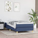 Pat box spring cu saltea, albastru, 100x200 cm, textil - WALTI WALTI
