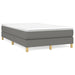 Pat box spring cu saltea, gri închis, 120x200 cm, textil - WALTI WALTI