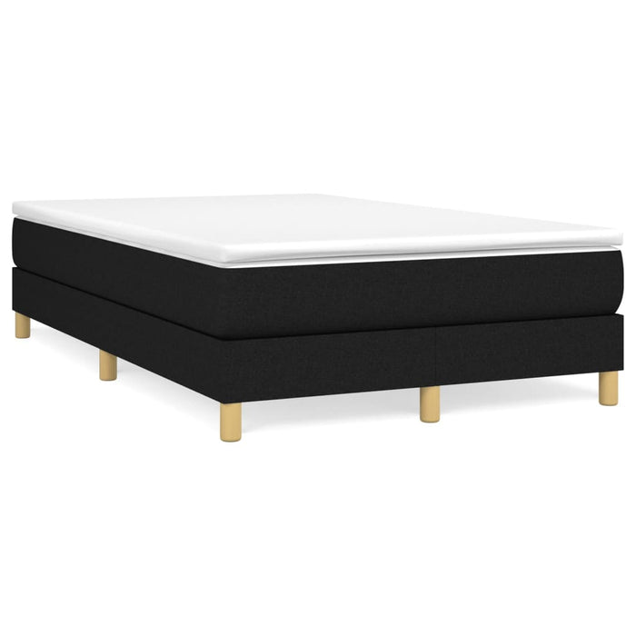 Pat box spring cu saltea, negru, 120x200 cm, textil - WALTI WALTI