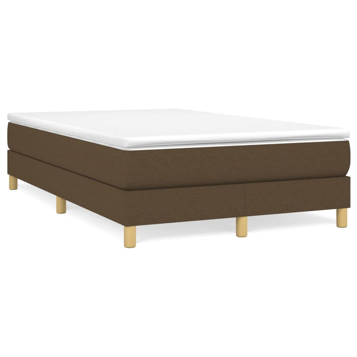 Pat box spring cu saltea, maro închis, 120x200 cm, textil - WALTI WALTI