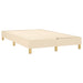 Pat box spring cu saltea, crem, 120x200 cm, textil - WALTI WALTI
