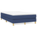 Pat box spring cu saltea, albastru, 120x200 cm, textil - WALTI WALTI