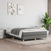 Pat box spring cu saltea, gri închis, 140x190 cm, textil - WALTI WALTI