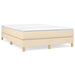 Pat box spring cu saltea, crem, 140x200 cm, textil - WALTI WALTI