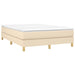 Pat box spring cu saltea, crem, 140x200 cm, textil - WALTI WALTI