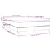 Pat box spring cu saltea, crem, 140x200 cm, textil - WALTI WALTI