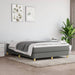 Pat box spring cu saltea, gri închis, 140x200 cm, textil - WALTI WALTI