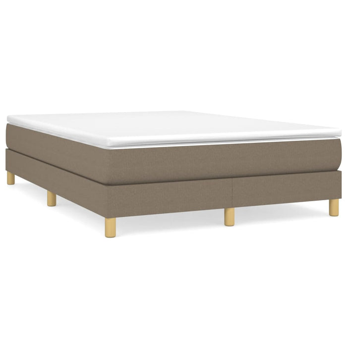 Pat continental cu saltea gri taupe 140x200 cm material textil - WALTI WALTI