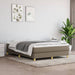 Pat continental cu saltea gri taupe 140x200 cm material textil - WALTI WALTI