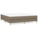 Pat box spring cu saltea, gri taupe, 160x200 cm material textil - WALTI WALTI