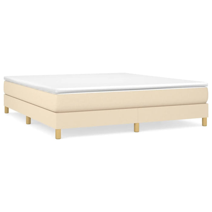 Pat continental cu saltea, crem, 180x200 cm, textil - WALTI WALTI