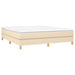 Pat continental cu saltea, crem, 180x200 cm, textil - WALTI WALTI