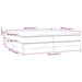 Pat box spring cu saltea, crem, 200x200 cm, textil - WALTI WALTI