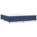 Pat box spring cu saltea, albastru, 200x200 cm, textil - WALTI WALTI