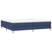 Pat box spring cu saltea, albastru, 200x200 cm, textil - WALTI WALTI