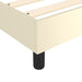 Pat box spring cu saltea, crem, 80x200 cm, piele ecologică - WALTI WALTI
