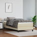 Pat box spring cu saltea, crem, 80x200 cm, piele ecologică - WALTI WALTI