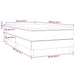 Pat box spring cu saltea, crem, 90x190 cm, piele ecologică - WALTI WALTI