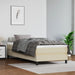 Pat box spring cu saltea, crem, 90x190 cm, piele ecologică - WALTI WALTI