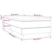 Pat box spring cu saltea, crem, 90x200 cm, piele ecologică - WALTI WALTI