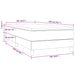 Pat box spring cu saltea, crem, 100x200 cm, piele ecologică - WALTI WALTI