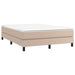 Pat box spring cu saltea, cappuccino, 140x200cm piele ecologică - WALTI WALTI