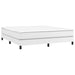 Pat box spring cu saltea, alb, 160x200 cm, piele ecologică - WALTI WALTI