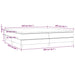 Pat box spring cu saltea, negru, 200x200 cm, piele ecologică - WALTI WALTI