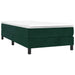 Pat box spring cu saltea, verde închis, 80x200 cm, catifea - WALTI WALTI