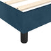 Pat box spring cu saltea, albastru închis, 80x200 cm, catifea - WALTI WALTI