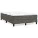 Pat box spring cu saltea, gri închis, 120x200 cm, catifea - WALTI WALTI