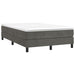 Pat box spring cu saltea, gri închis, 120x200 cm, catifea - WALTI WALTI