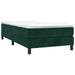 Pat box spring cu saltea, verde închis, 120x200 cm, catifea - WALTI WALTI