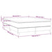 Pat box spring cu saltea, negru, 140x190 cm, catifea - WALTI WALTI