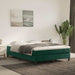 Pat box spring cu saltea, verde închis, 140x190 cm, catifea - WALTI WALTI