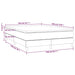 Pat box spring cu saltea, albastru închis, 140x190 cm, catifea - WALTI WALTI