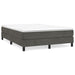Pat box spring cu saltea, gri închis, 140x200 cm, catifea - WALTI WALTI