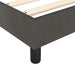 Pat box spring cu saltea, gri închis, 140x200 cm, catifea - WALTI WALTI