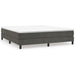 Pat box spring cu saltea, gri închis, 160x200 cm, catifea - WALTI WALTI