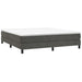 Pat box spring cu saltea, gri închis, 160x200 cm, catifea - WALTI WALTI