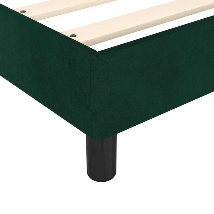 Pat box spring cu saltea, verde închis, 160x200 cm, catifea - WALTI WALTI