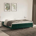 Pat box spring cu saltea, verde închis, 160x200 cm, catifea - WALTI WALTI