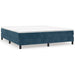 Pat box spring cu saltea, albastru închis, 160x200 cm, catifea - WALTI WALTI