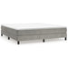Pat box spring cu saltea, gri deschis, 180x200 cm, catifea - WALTI WALTI