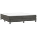 Pat box spring cu saltea, gri închis, 180x200 cm, catifea - WALTI WALTI