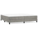 Pat box spring cu saltea, gri deschis, 200x200 cm, catifea - WALTI WALTI