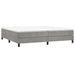 Pat box spring cu saltea, gri deschis, 200x200 cm, catifea - WALTI WALTI